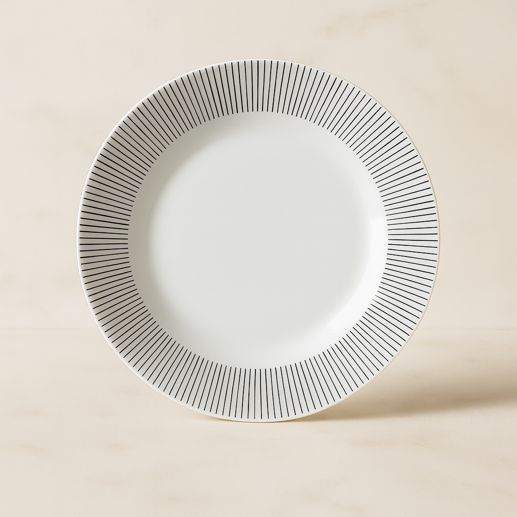 Dinner- Service Beaumont’ 24-teilig-schwarz/ weiß