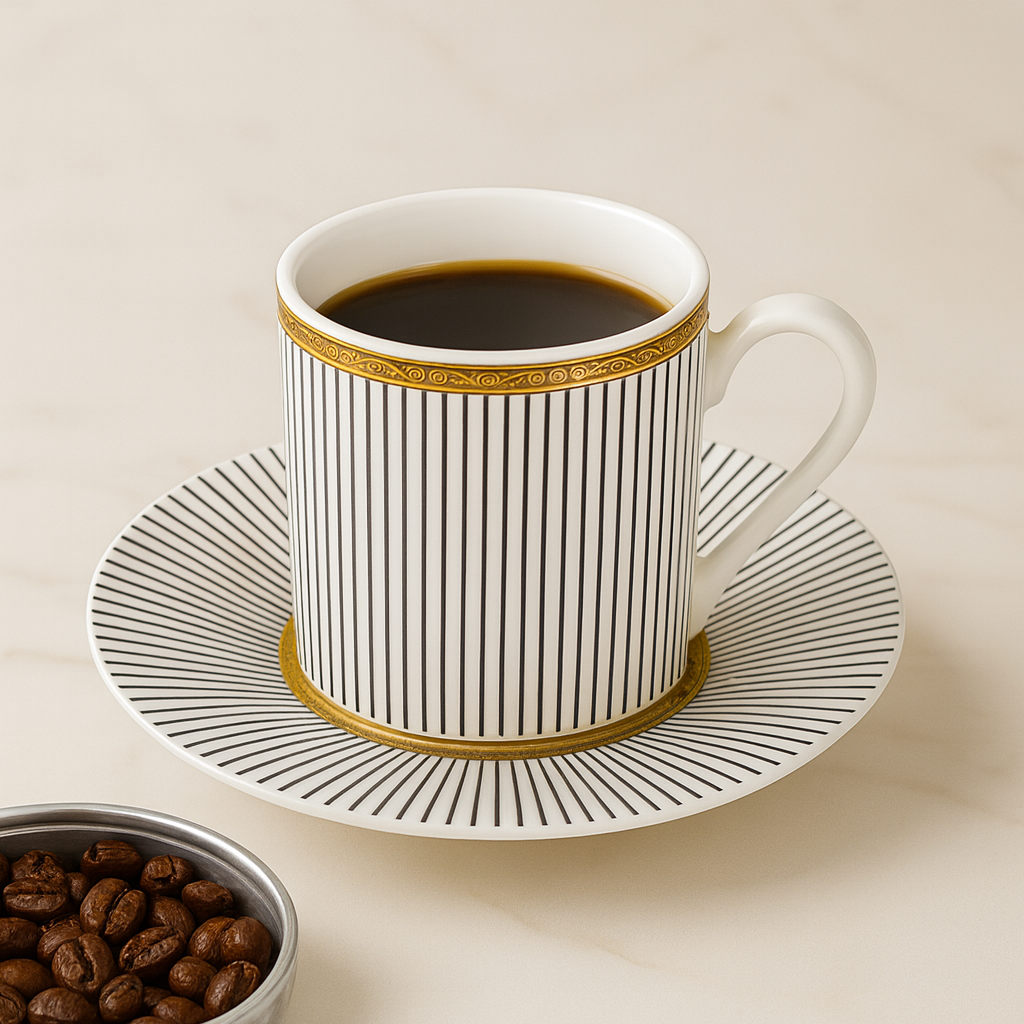 Mocca Tassen mit Untertasse 12cl