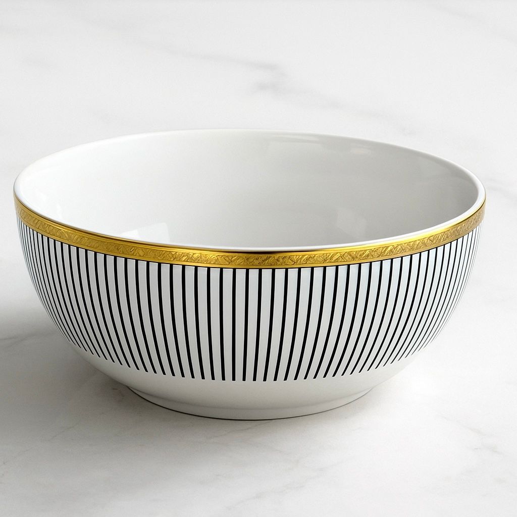 Dinner- Service Beaumont’ 24-teilig-schwarz/ weiß